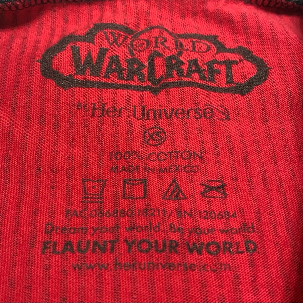 Her Universe World Of Warcraft Horde Striped T Shirt Dress - Picture 4 of 4